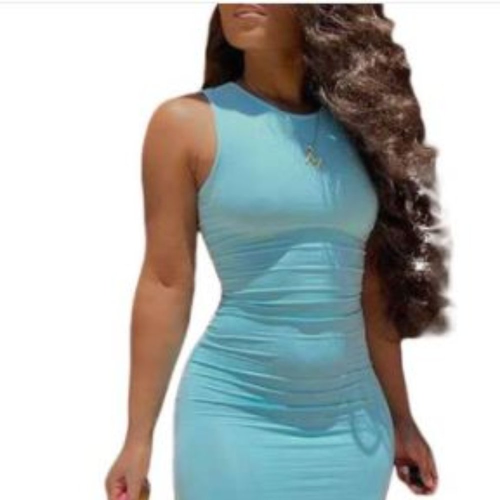 Baby Blue Tank Dress
